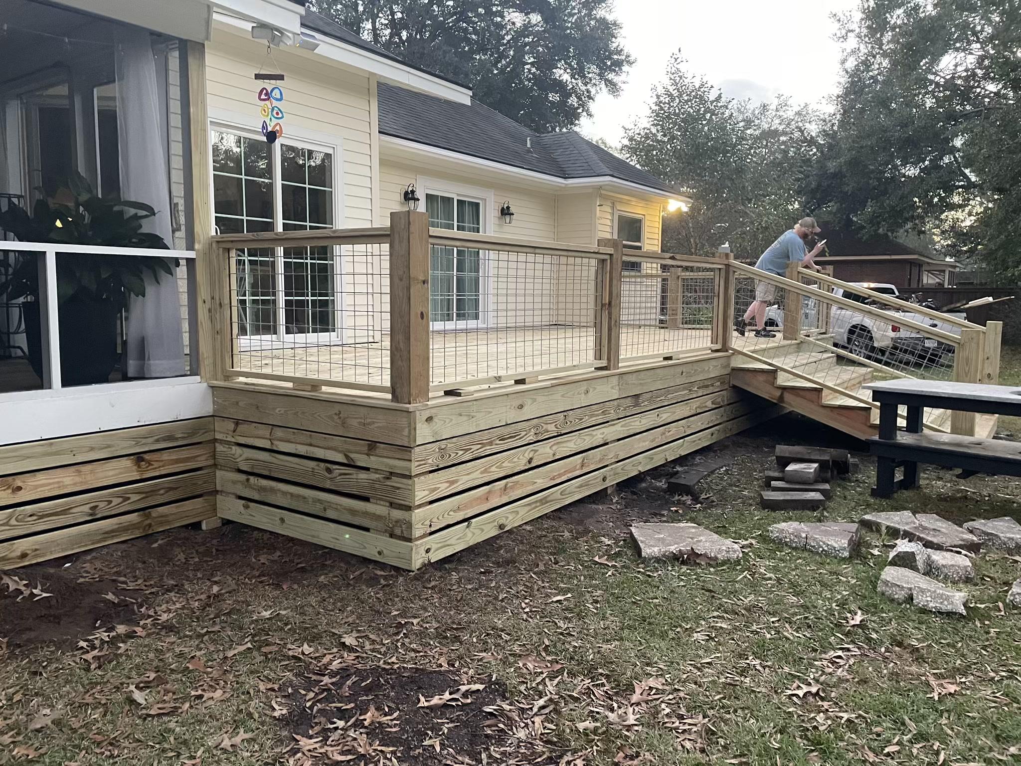 Deck and patio project in Beaufort, SC