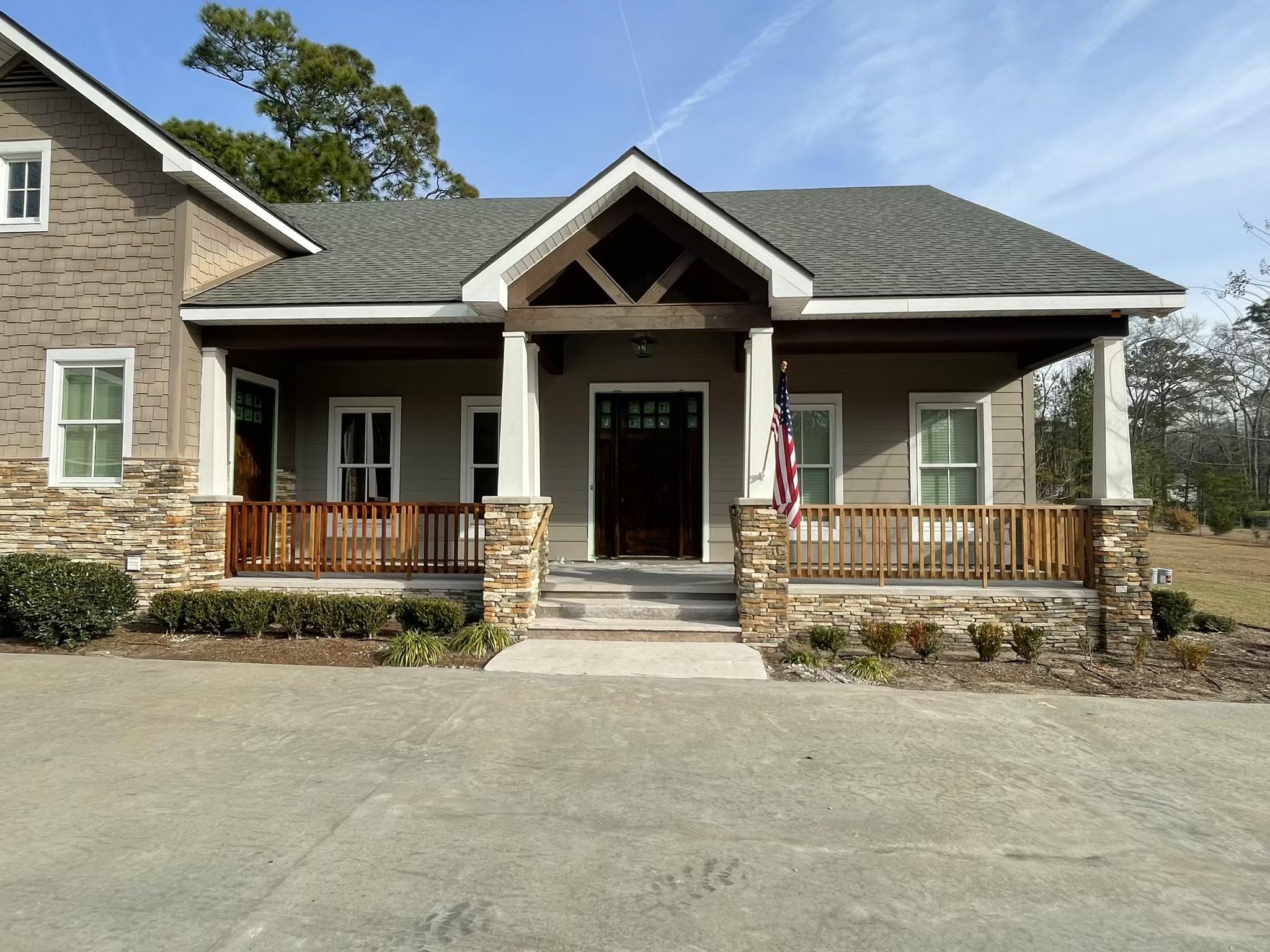 Finished Lowcountry porch after careful exterior paintwork