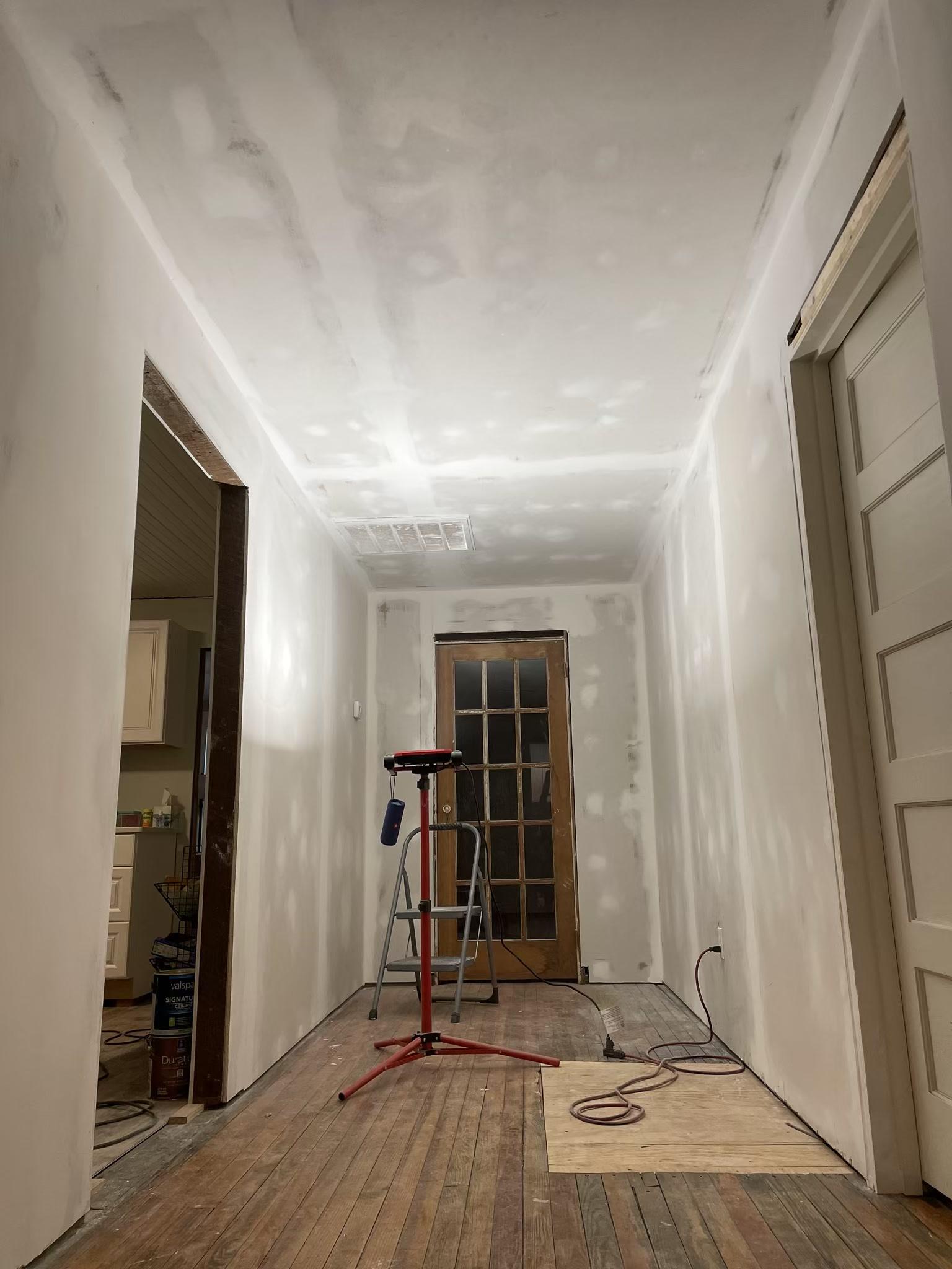 Finished sheetrock repair in Beaufort, SC
